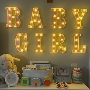 BABY GIRL letters